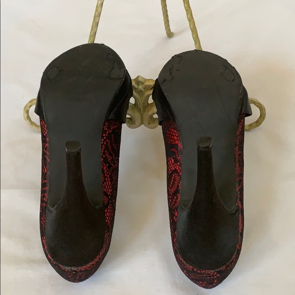 CATHY LACE w/BOWS HEELS - Picture 3 of 7
